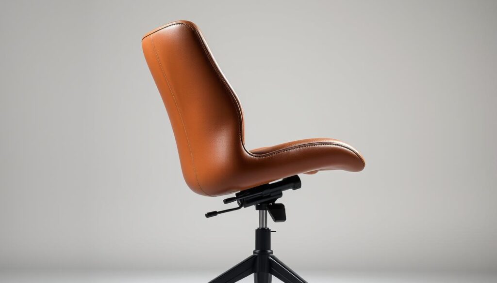 leather saddle chair features