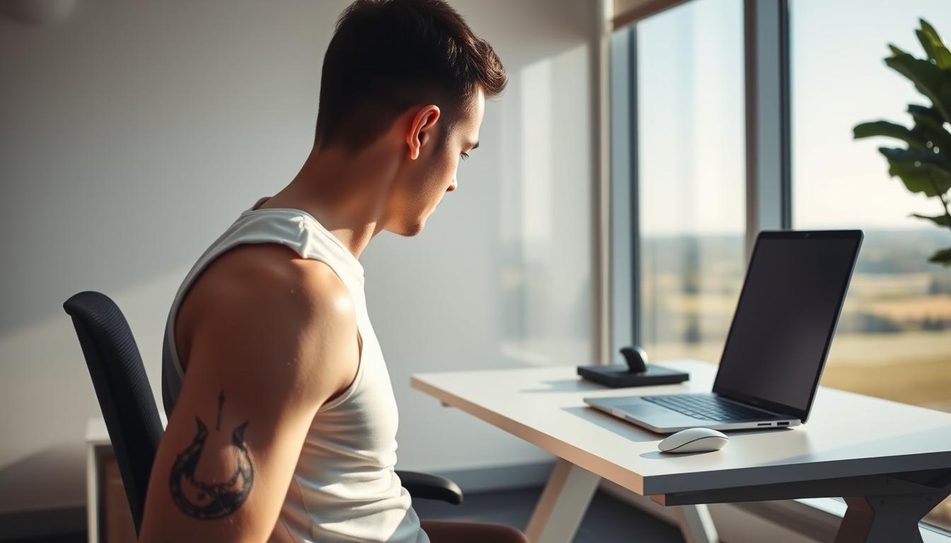 proper desk posture